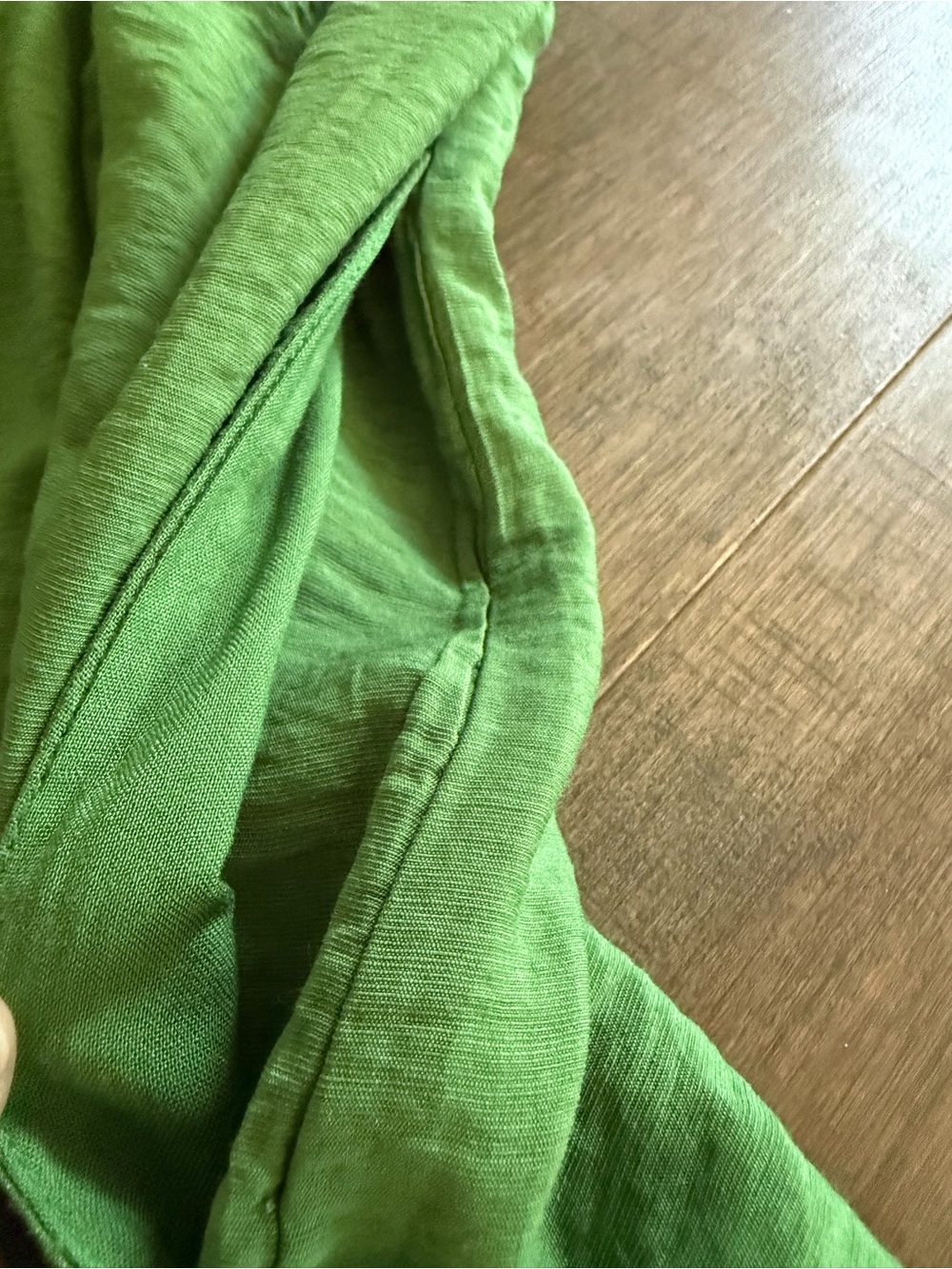 Abercrombie & Fitch Olive Green Spaghetti-Strap Tiered Trapeze Midi Dress - Picture 5 of 8